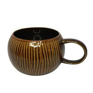 Starbucks 2013 Tiki Coconut Brown Coffee Mug Cup 12 oz Hawaii Luau